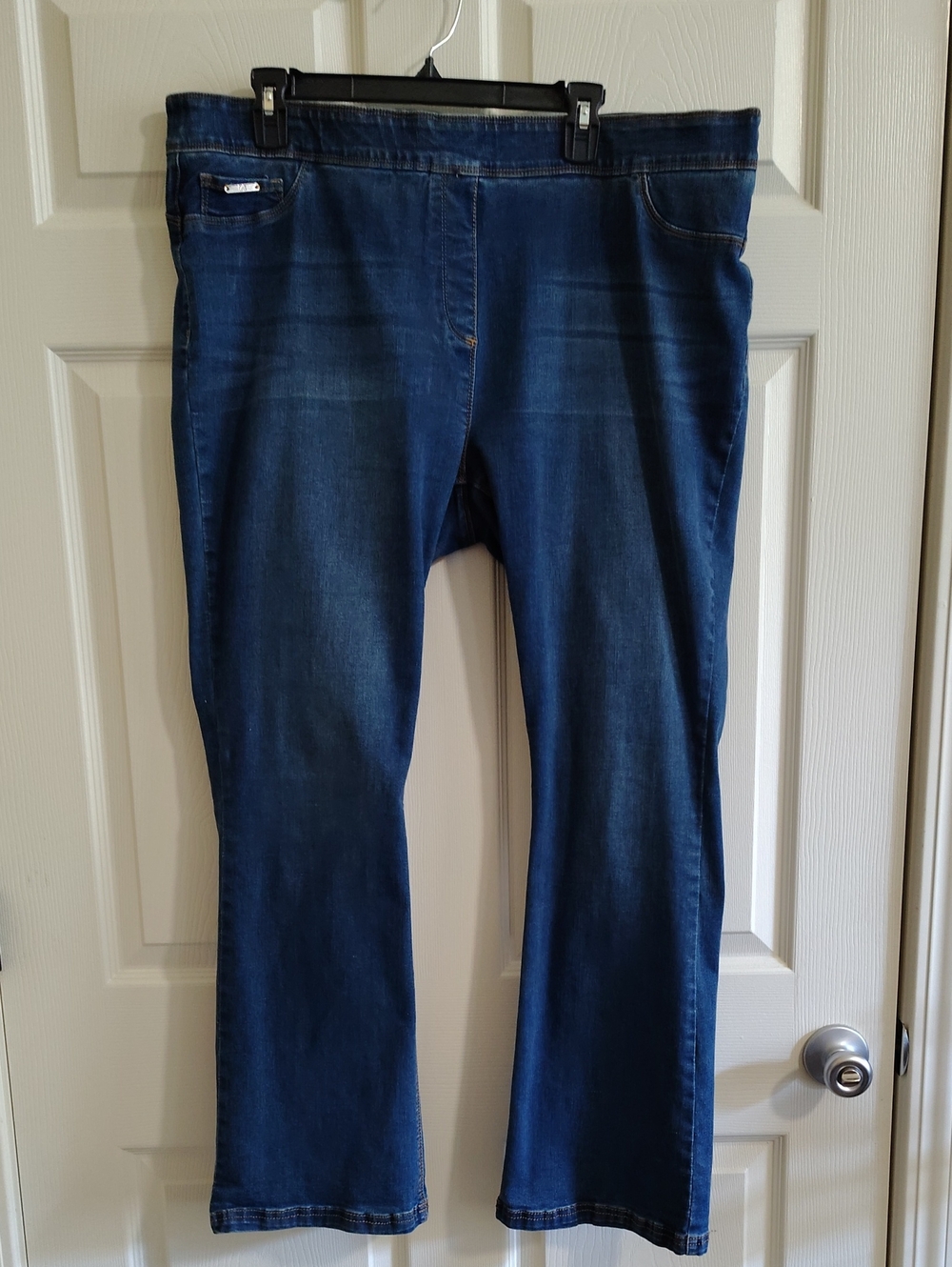 Coco + Carmen Dark Blue Flare Jeans